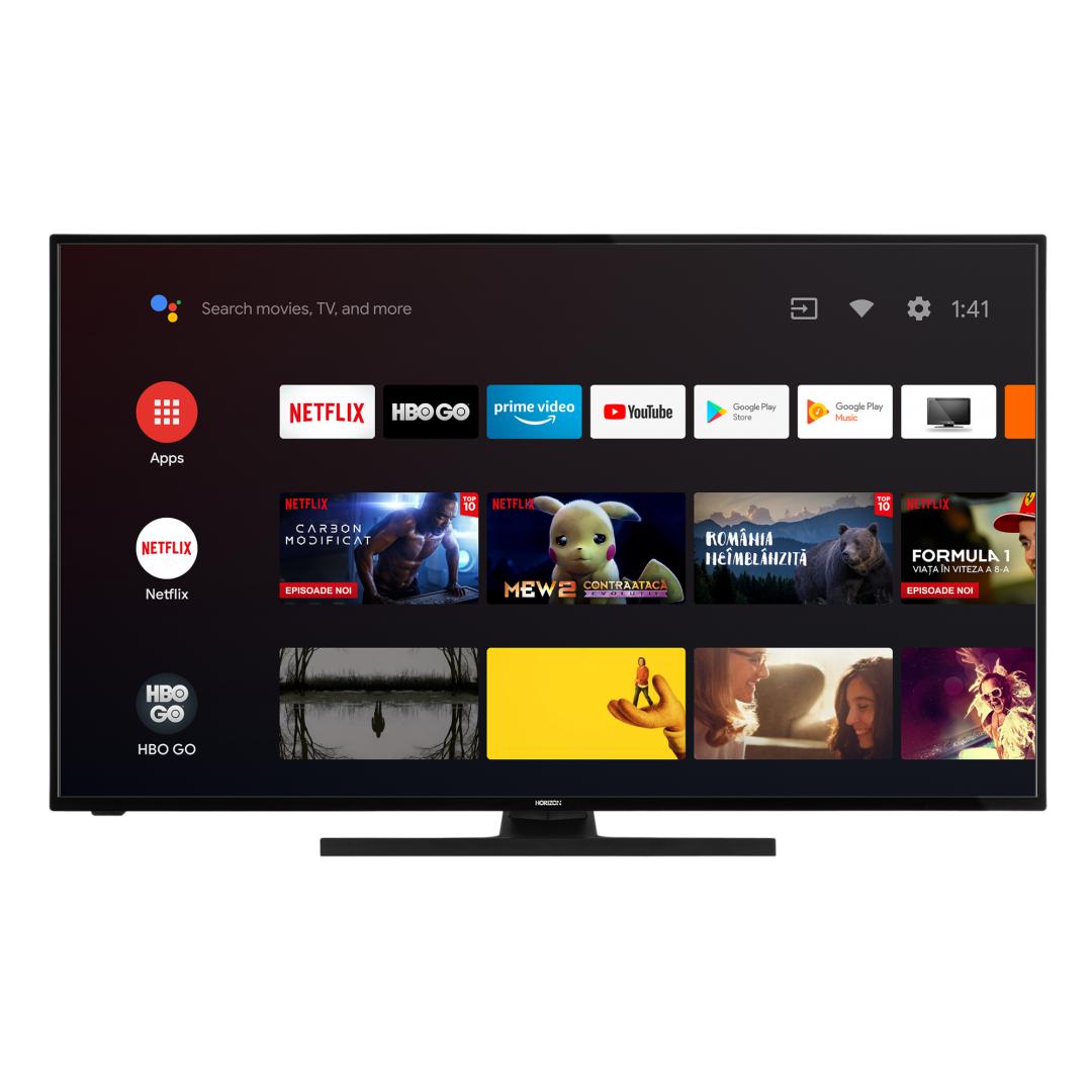 Televizor Horizon 58HL7590U/B, 146 cm, Smart Android, 4K Ultra HD, LED, Clasa A++